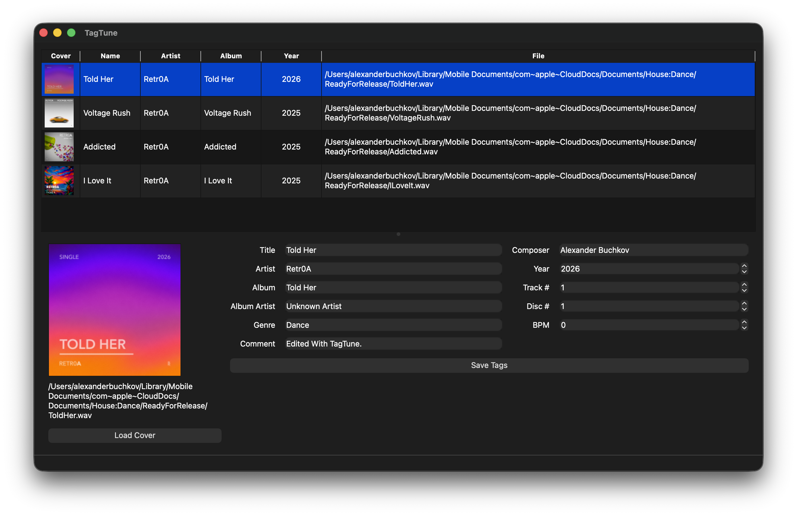 TagTune Screenshot